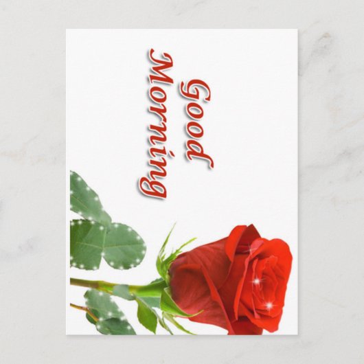 guter Morgen Postkarte (Vorderseite)