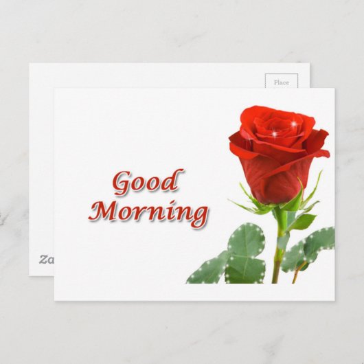 guter Morgen Postkarte (Vorne/Hinten)
