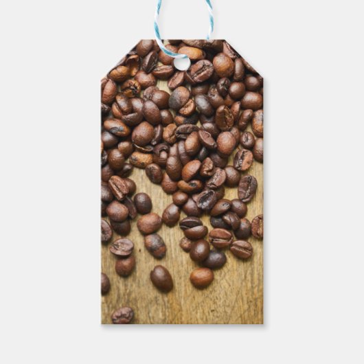 Guter Morgen rustikaler Kaffeebär Abstrakt Geschenkanhänger (Vorderseite)