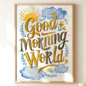 Guter Morgen Weltkulturerbe Poster