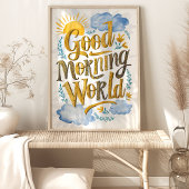 Guter Morgen Weltkulturerbe Poster