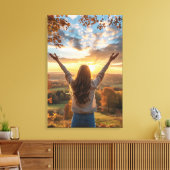 Guter Morgenfall Leinwanddruck (Insitu (Wohnzimmer))