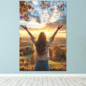 Guter Morgenfall Leinwanddruck (Insitu (Holzboden))