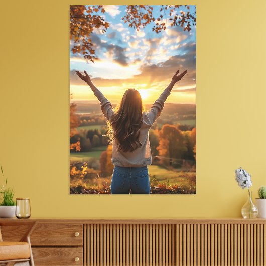 Guter Morgenfall Leinwanddruck (Insitu (Wohnzimmer))