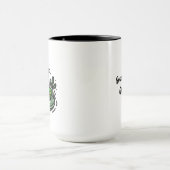 Guter Morgenfrosch auf Lily Pad Hand gezogen Tasse (Zentrum)