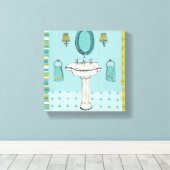 Guter sauberer Spaß Leinwanddruck (Insitu (Holzboden))