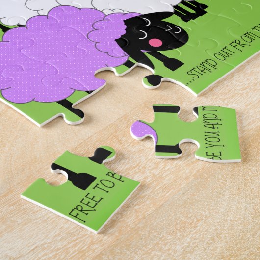 Guter Schäfer-einzigartiges Schaf-Puzzlespiel Puzzle (Seite)