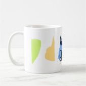 guter Schmerz Zitat Spaß minimalistischer Stil Kaffeetasse (Links)