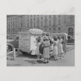 Guter Spaß Eiskrem LKW Postkarte