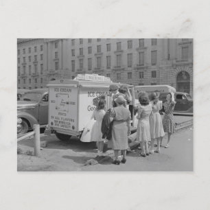 Guter Spaß Eiskrem LKW Postkarte