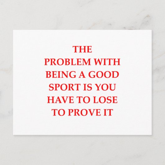 guter Sport Postkarte (Vorderseite)