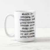 Guter Stereotype Funny Mug Kaffeetasse (Links)