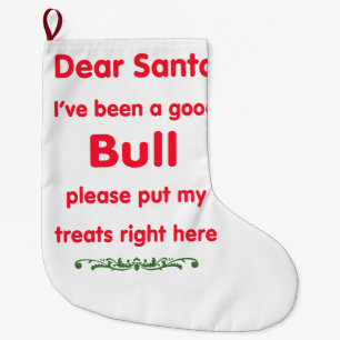 guter Stier Großer Weihnachtsstrumpf