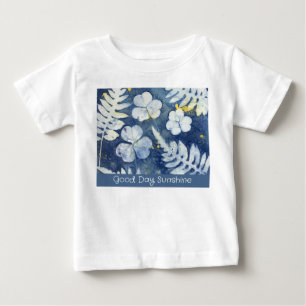 Guter Tag Sonnenschein Original-Cyanotypie-Kunst Baby T-shirt