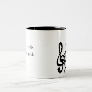 Guter Tagesmusik-Tasse Zweifarbige Tasse
