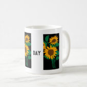 Guter Text Gelbe Blume Klassische Tasse (VorderseiteRechts)