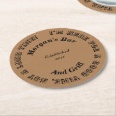 Guter Time Round Novelty Untersetzer (Angewinkelt)