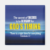 GÜTER TIMING Success Christlich Magnet (Vorne)