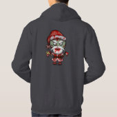 Guter u. schlechter Zombie Sankt Hoodie (Rückseite)