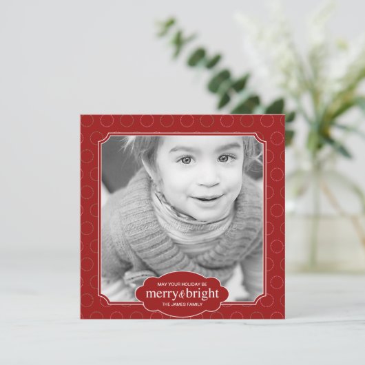 Guter und heller Urlaub Fotokarten / Weihnachten C (Stehend Vorderseite)