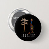 Guter Weg des Santiago-Pilgerwegs Button (Vorne & Hinten)