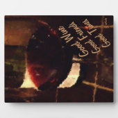 Guter Wein Gute Freunde Plaque Fotoplatte (Vorderseite)