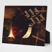 Guter Wein Gute Freunde Plaque Fotoplatte (Seite)