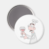 Guter Wein Magnet (Vorderseite/Rückseite)
