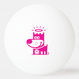 GUTER WELPE Klingeln Pong Ball. Magentarot Tischtennisball