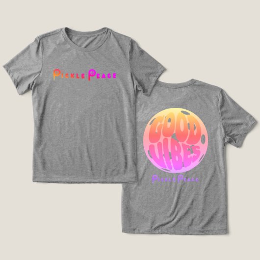 guter Wild/Picknickfrieden Tri-Blend Shirt (Design Vorderseite & Rückseite)