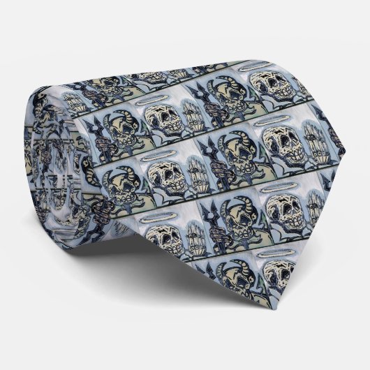 guter Zombie gegen schlechte Zombie-Krawatte Krawatte (Gerollt)