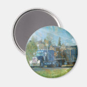 GÜTERKRAFTFAHRZEUGE BIG RIG TRUCKERS Geschenke Magnet (Vorderseite/Rückseite)