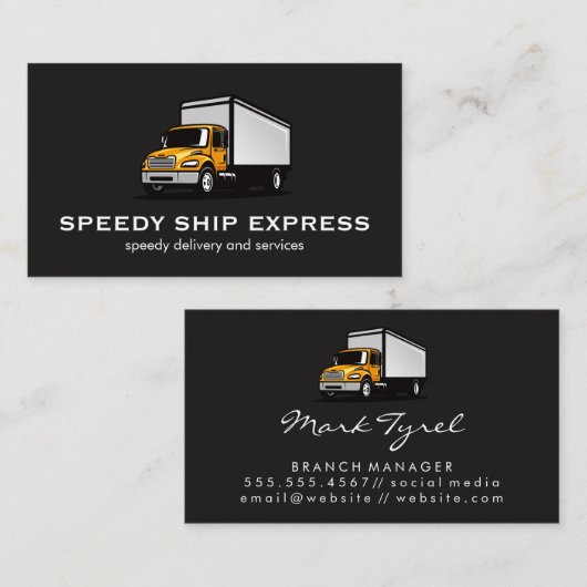 Güterkraftverkehr Visitenkarte (Vorne/Hinten)