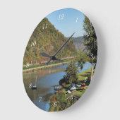 Güterzug bei Löf Große Wanduhr (Winkel)