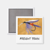 "Güterzug" Fliegenfischen Art Magnet (Vorderseite/Rückseite)
