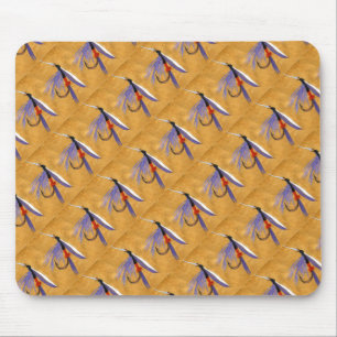 "Güterzug gekocht" Trout Fly Mousepad