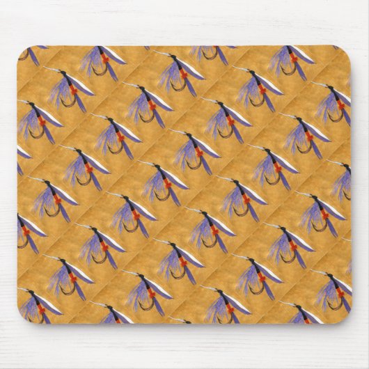"Güterzug gekocht" Trout Fly Mousepad (Vorne)