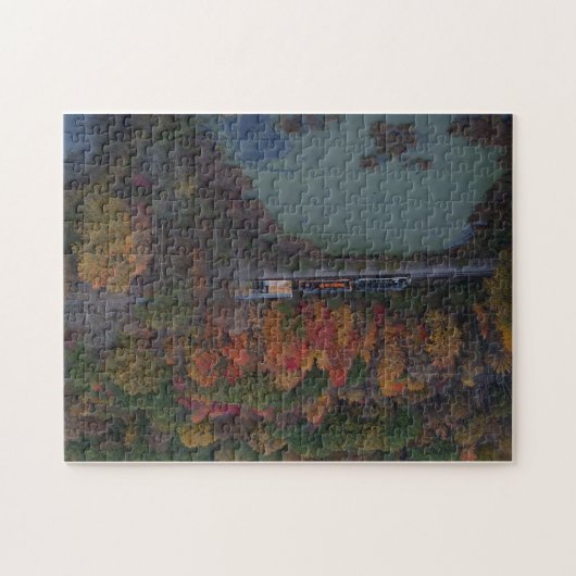 Güterzug Herbst Puzzle (Horizontal)