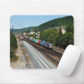 Güterzug in Deutschland am Main Mousepad (Mit Mouse)