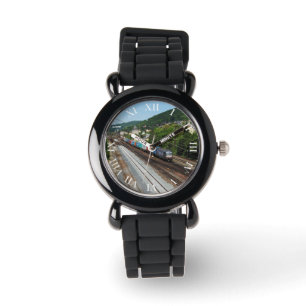 Güterzug in Gemünden am Main Armbanduhr