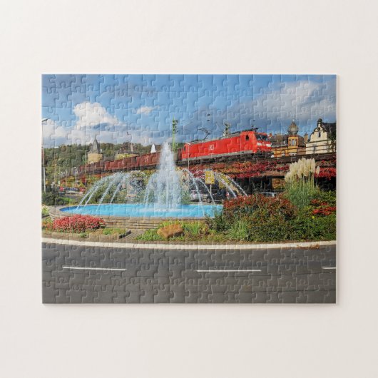 Güterzug in Linz am Rhein Puzzle (Horizontal)