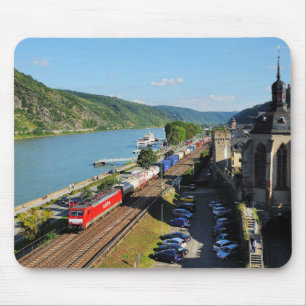 Güterzug in Oberwesel Mousepad