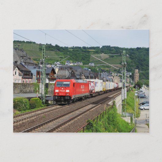 Güterzug in Oberwesel Postkarte (Vorderseite)