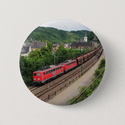 Güterzug in St. Goar Button (Vorderseite)