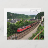 Güterzug in St. Goar Postkarte (Vorne/Hinten)