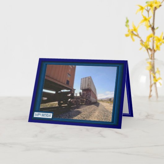 Güterzug Karte (Gelbe Blume)