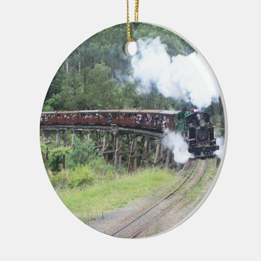 Güterzug-Verzierung Keramikornament (Links)