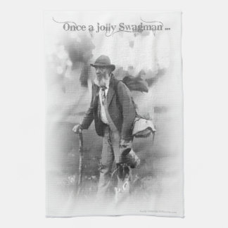 Gutes altes lustiges Swagman-Tee-Tuch Küchentuch