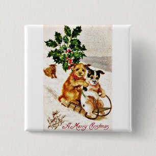 Gutes altes Weihnachten Button