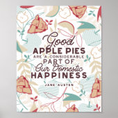 Gutes Apple Pies-Zitat Poster (Vorne)
